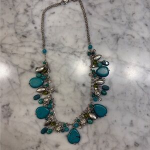 Elegant Turquoise and Silver Necklace